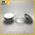 200ml clear plastic pet jar with aluminium lid